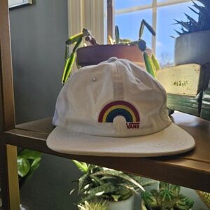 Vans White Rainbow One Size Fits All Hat